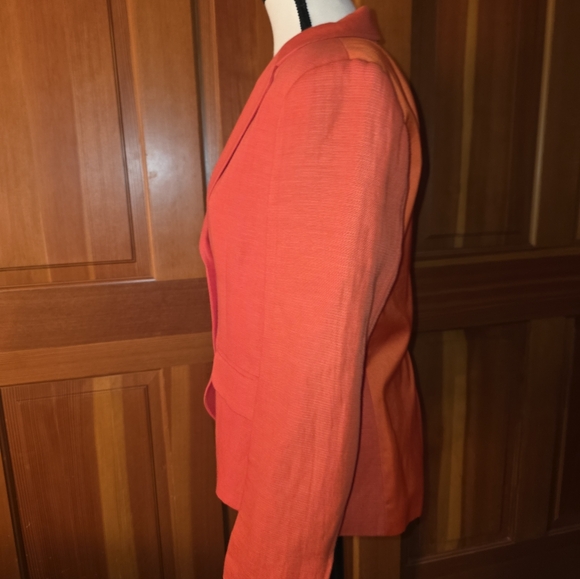 RAG & BONE Bailey Tangerine Twill Linen Blend blazer Size 8 - Picture 5 of 15